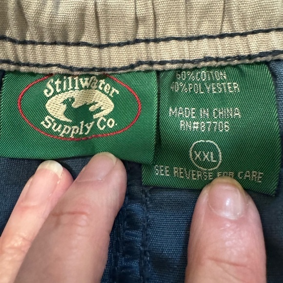 STILLWATER SUPPLY size XXLarge Cargo Short Blue 9” inseam - Picture 4 of 8